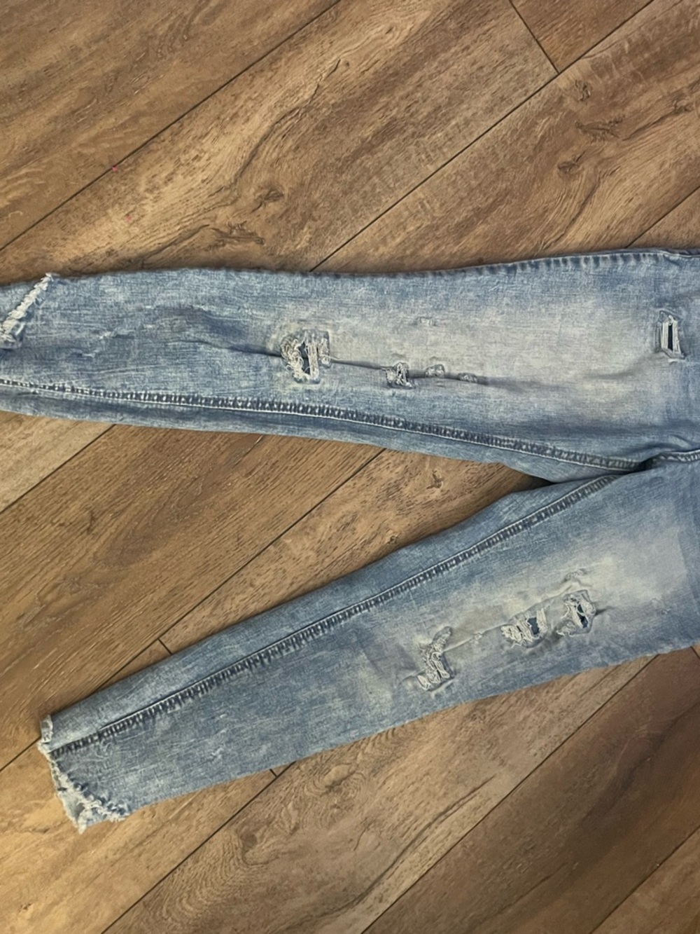 No Boundaries Light Blue Distressed Skinny Jeans